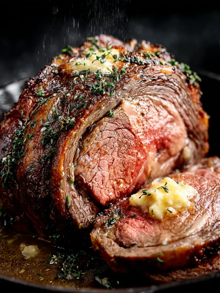 Indulge in Garlic Butter Prime Rib - A Royal Feast First Image