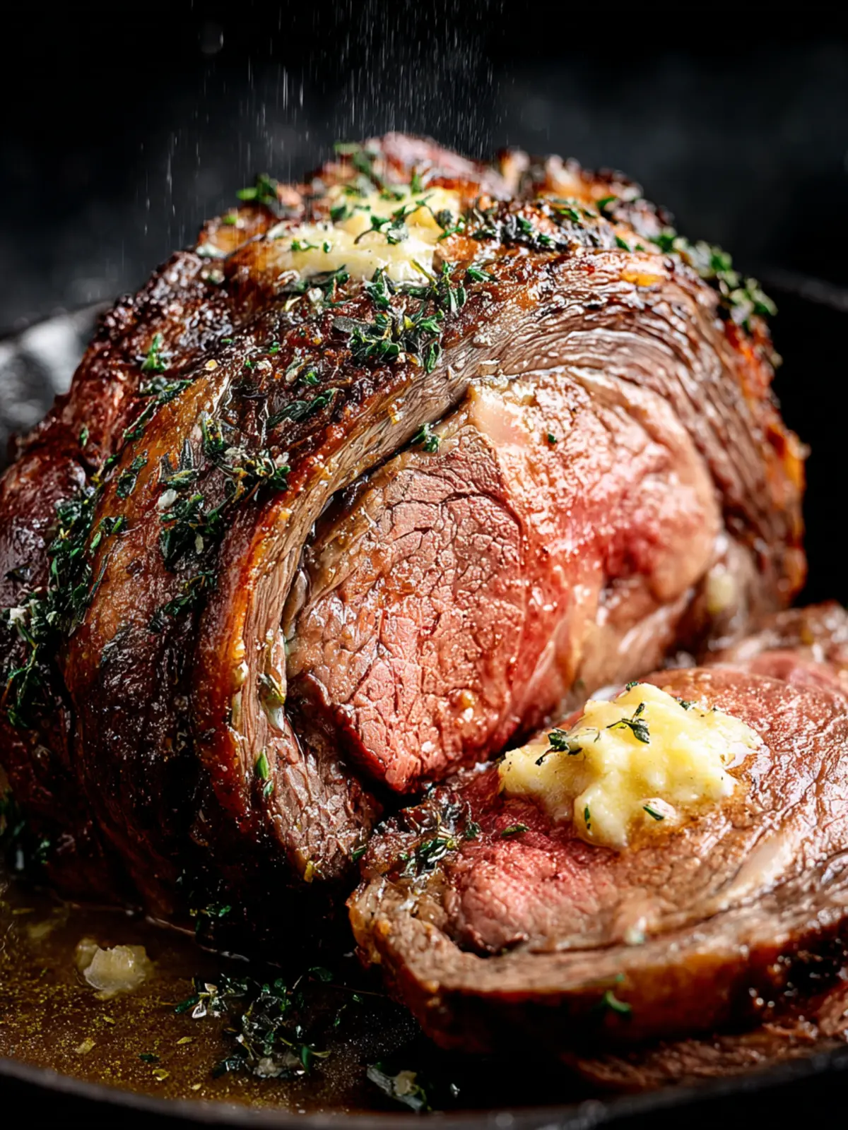 Indulge in Garlic Butter Prime Rib - A Royal Feast First Image