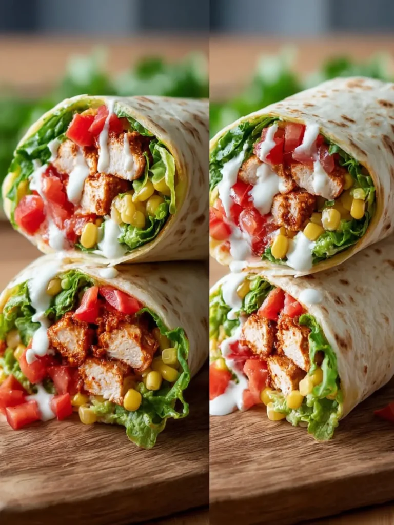 Crunchy Southwestern Chicken Wrap Recipe First Image