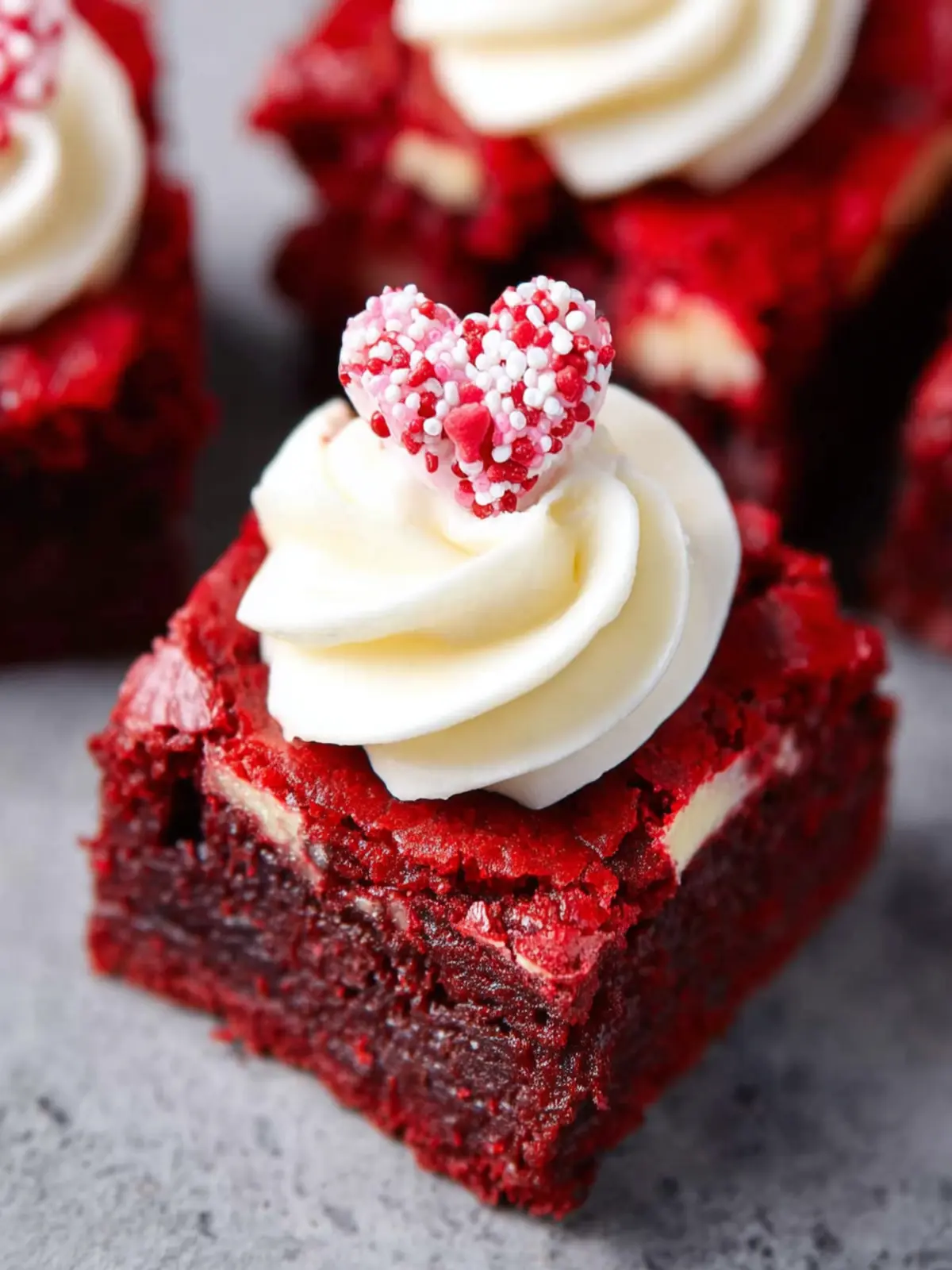 Red Velvet Tuxedo Brownies First Image