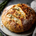 Easy No-Knead Rosemary Sea Salt Bread: A Foolproof Artisan Loaf Anyone Can Bake at Home First Image