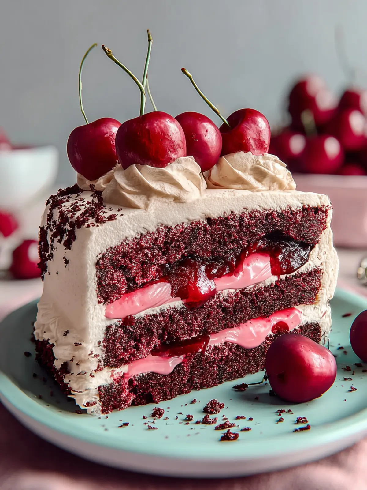 Cherry Cake Recipe First Image