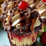 Heavenly Chocolate Banana Split Cupcakes – Easy Dessert Recipe First Image