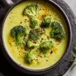 Vegan Broccoli Cheddar Soup Recipe First Image