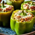 Stuffed Green Peppers (with Rice, Italian Sausage, and Parmesan) First Image