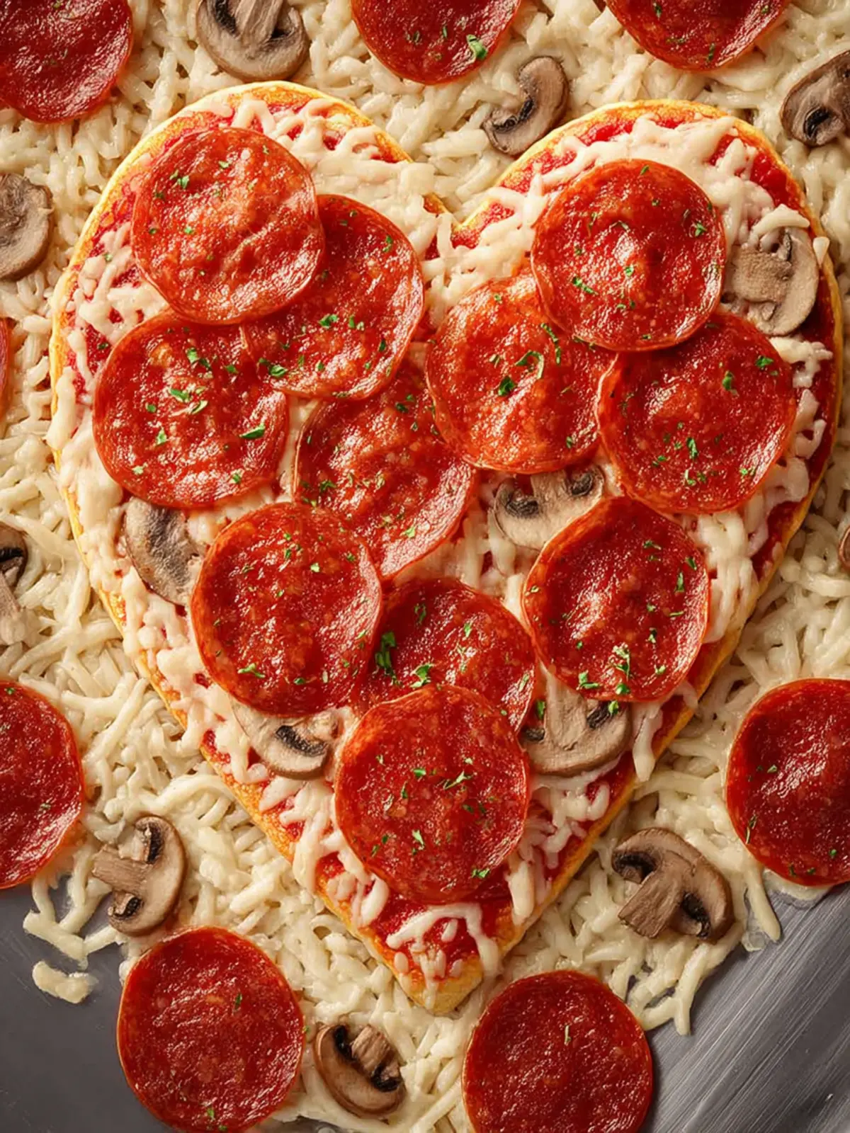 Heart Shaped Pizza First Image