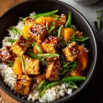 Sesame Apricot Tofu Bowl Recipe First Image