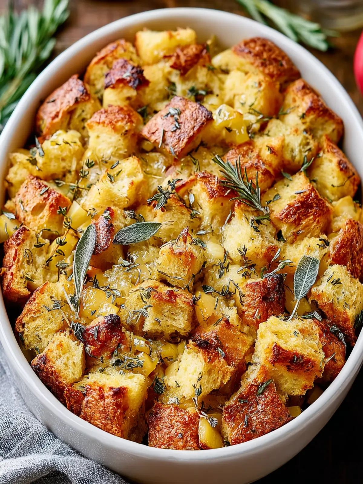 Irresistible Simple Apple Sage Stuffing Recipe for Holidays First Image