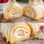 Easy Vanilla Ninja Creami Recipes: Christmas Vanilla Roll Cake First Image