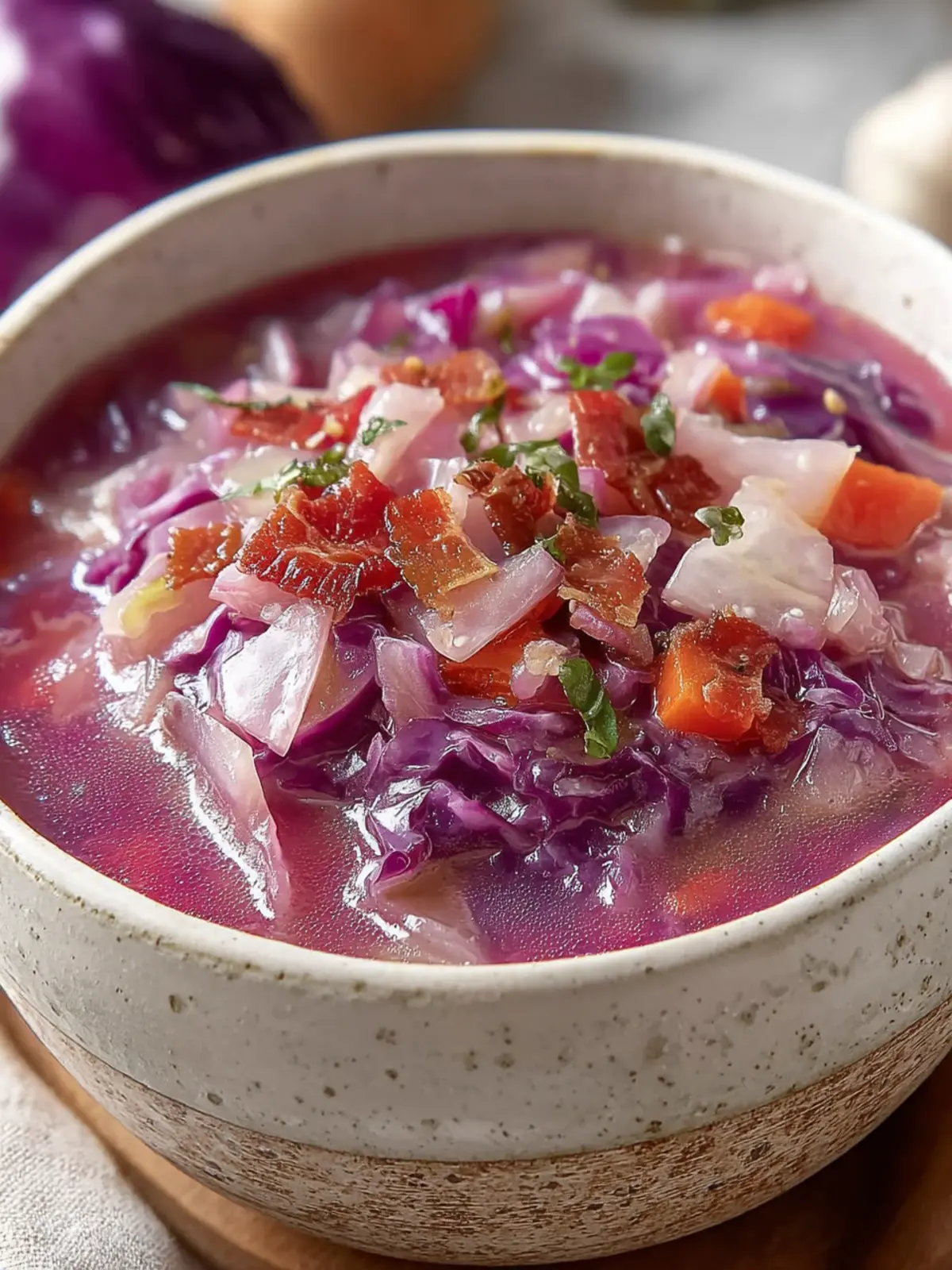 Delicious Red Cabbage Soup, Nourishing & Hearty First Image
