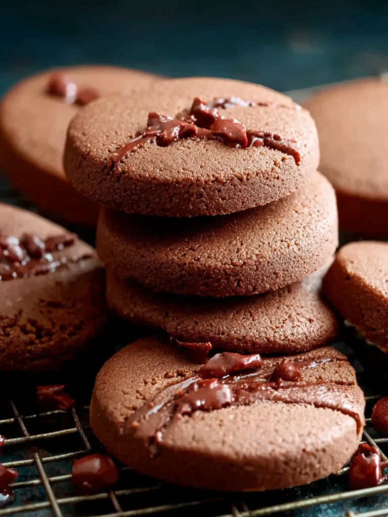 Chocolate Shortbread Cookies First Image