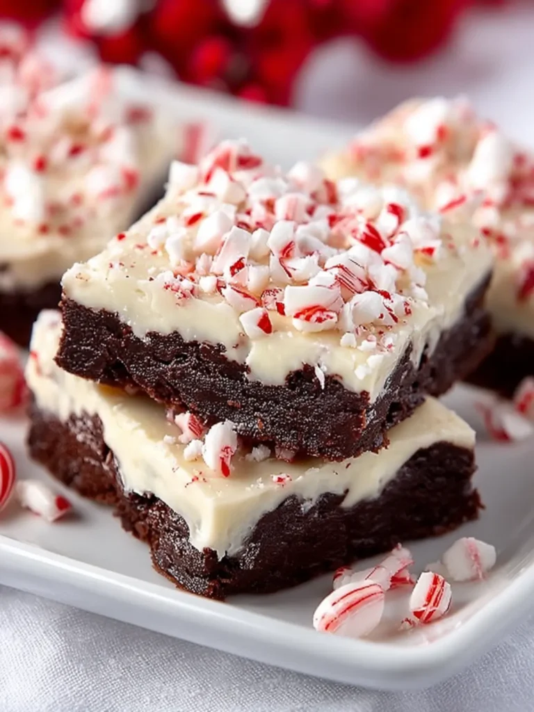 Peppermint Bark Brownies First Image