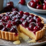 Irresistible Cherry Vanilla Shortbread Tart Recipe First Image