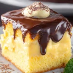 Boston Cream Poke Cake First Image