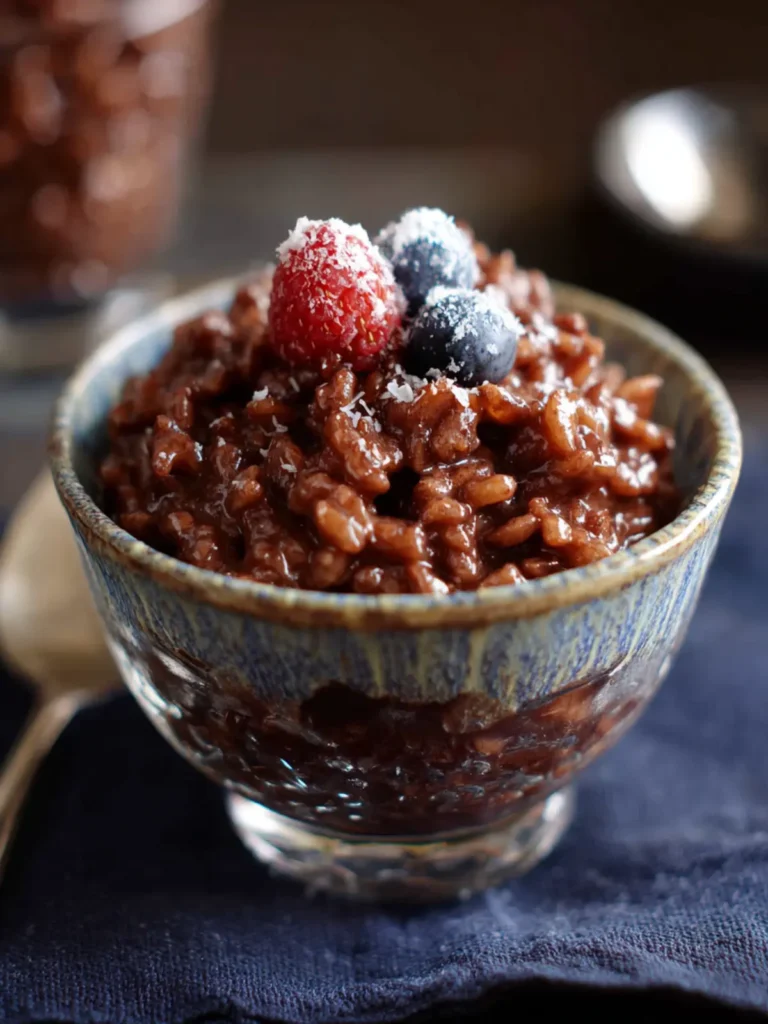 Chocolate Rice Pudding For One First Image