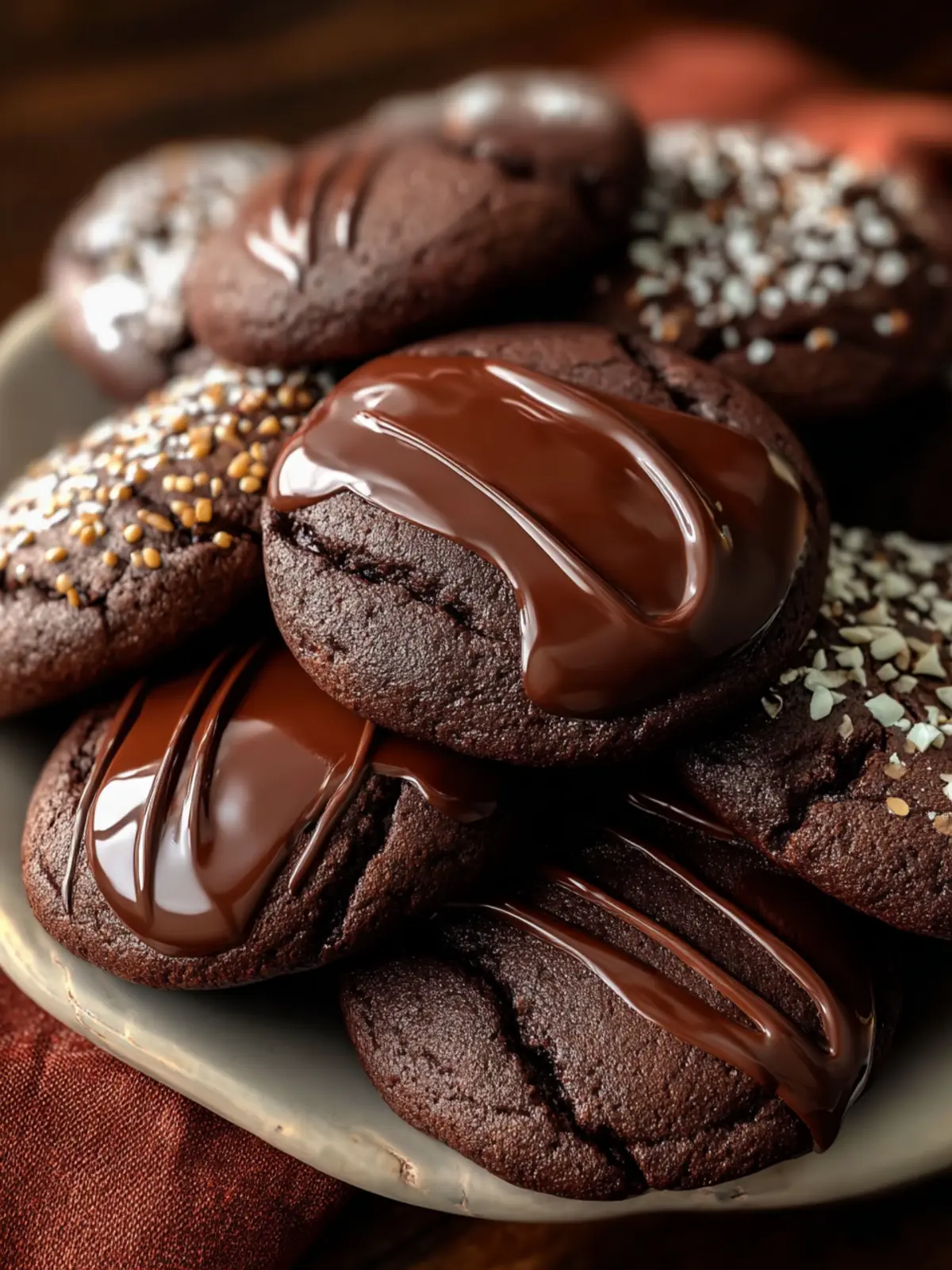 Decadent Chocolate Covered Cookies First Image