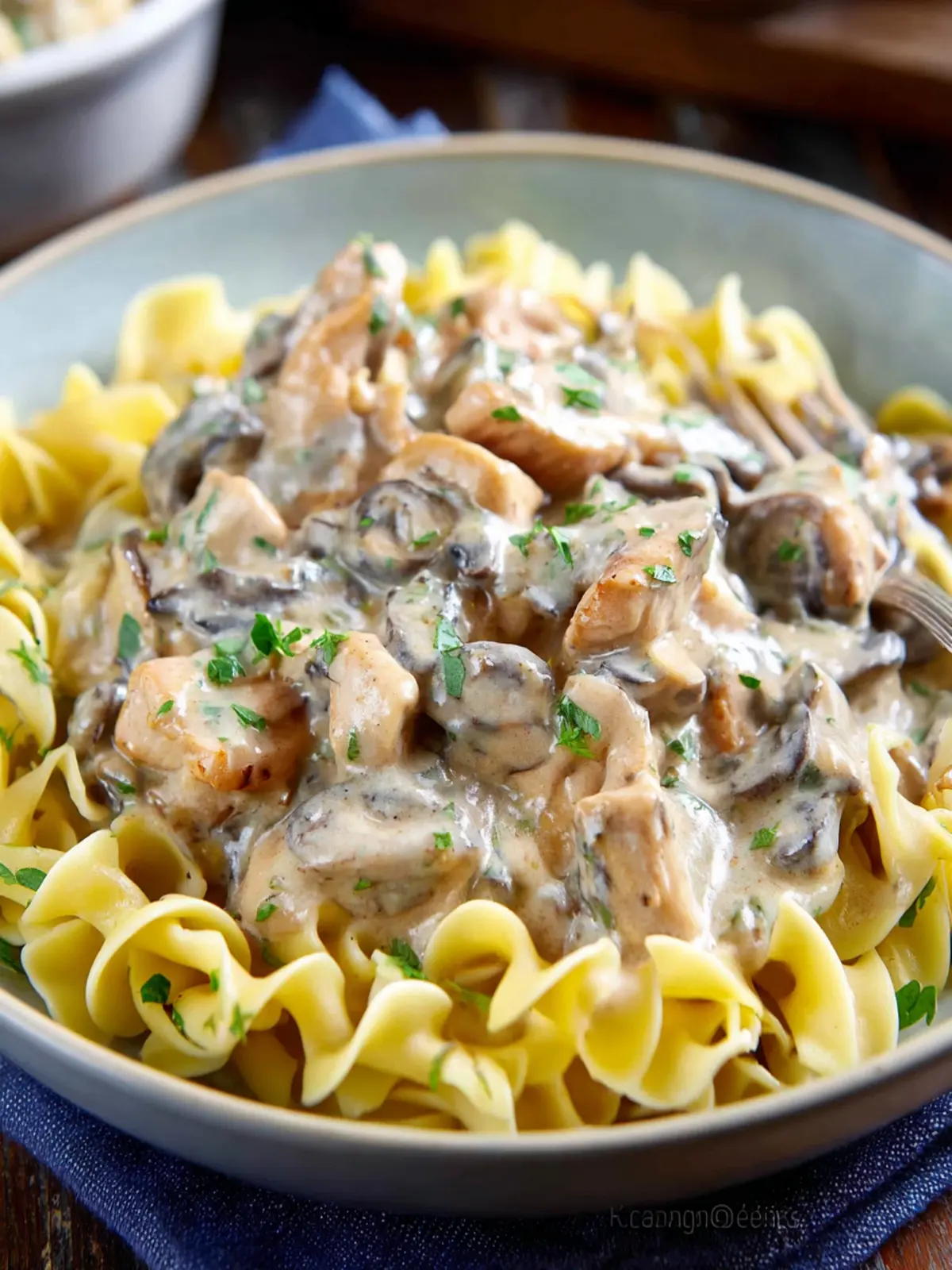 Easy Creamy Chicken Stroganoff First Image