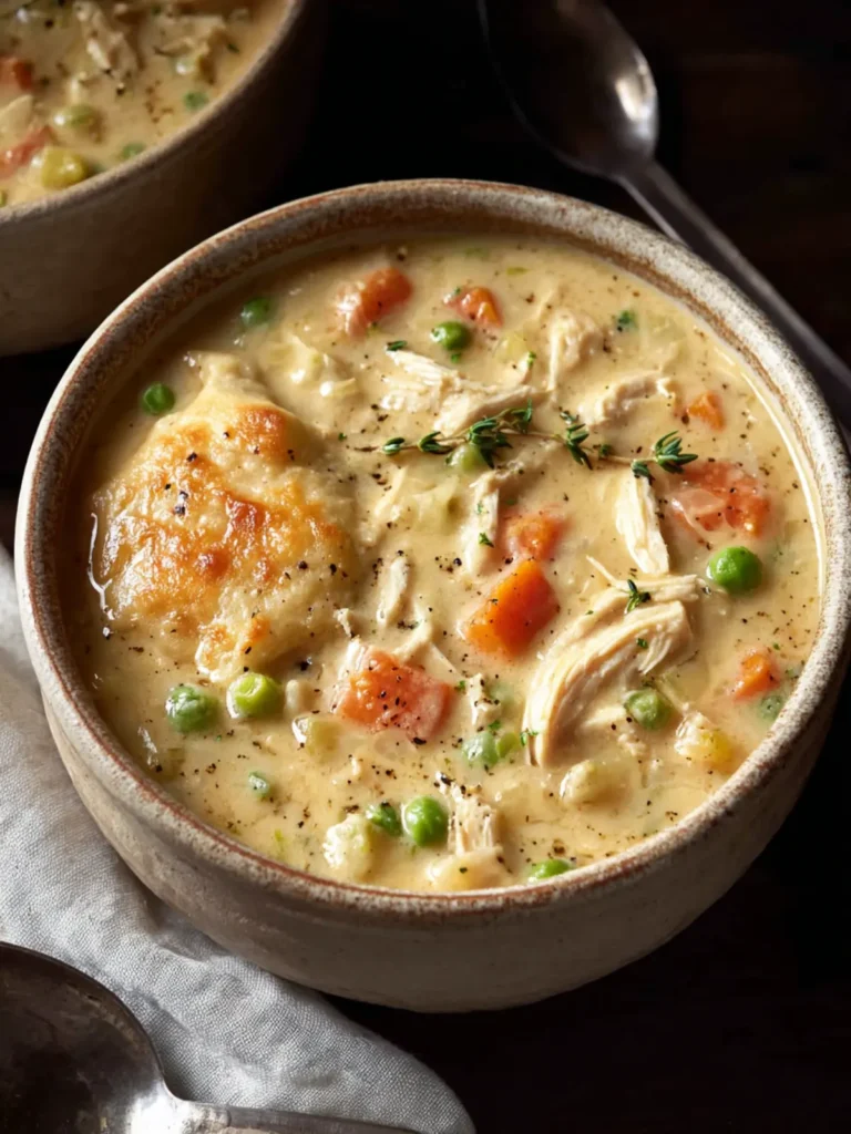 Healthy Chicken Pot Pie Soup, One-Pot Recipe First Image