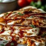 Irresistible Hot Honey BBQ Chicken Quesadillas Recipe First Image