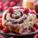 Raspberry Cinnamon Rolls First Image