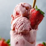 Healthy Strawberry Cottage Cheese Ice Cream Recipe First Image
