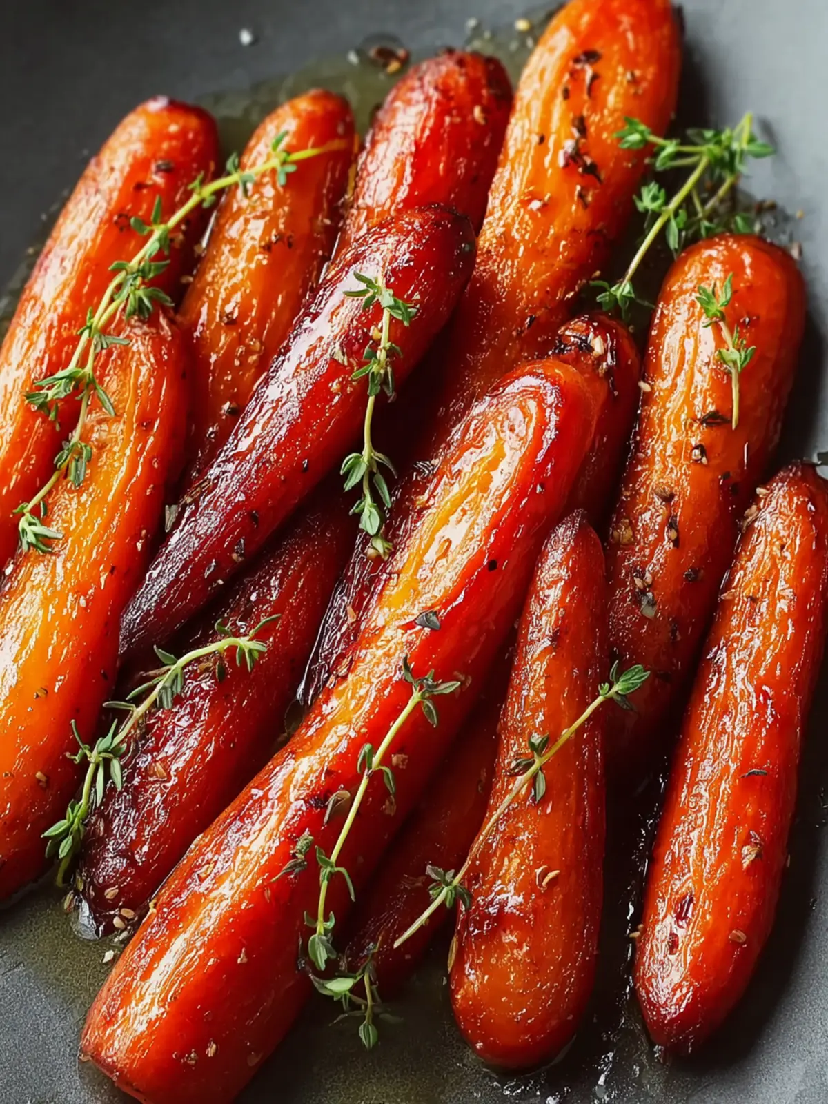 Honey Roasted Carrots with Thyme First Image