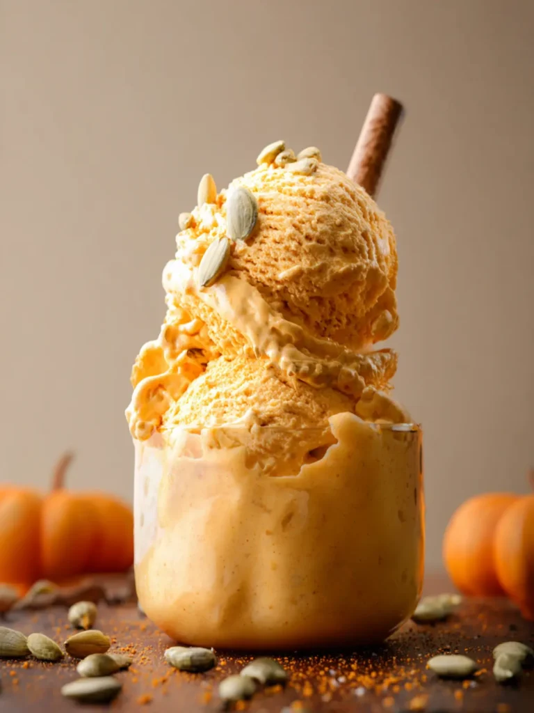 Healthy Pumpkin Ice Cream First Image