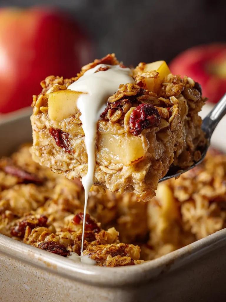 Baked Apple Oatmeal with Greek Yogurt First Image