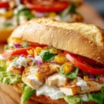 Delicious Chopped Chicken Ranch Sandwich First Image