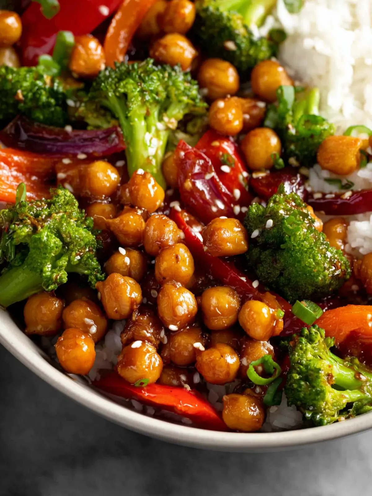 General Tso’s Chickpea Stir Fry First Image