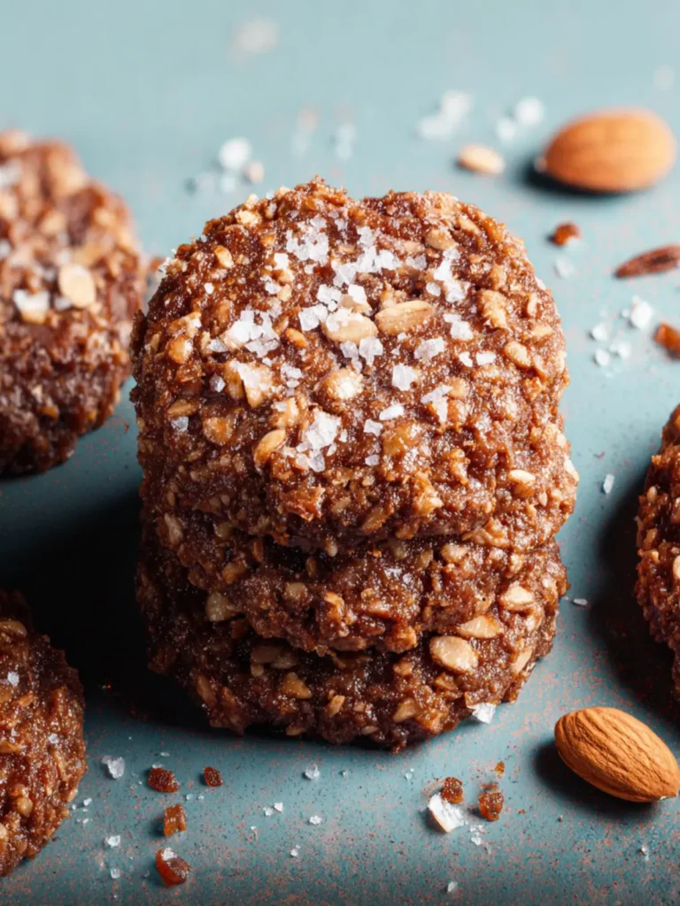 Salted Almond Butter No-Bake Cookies First Image
