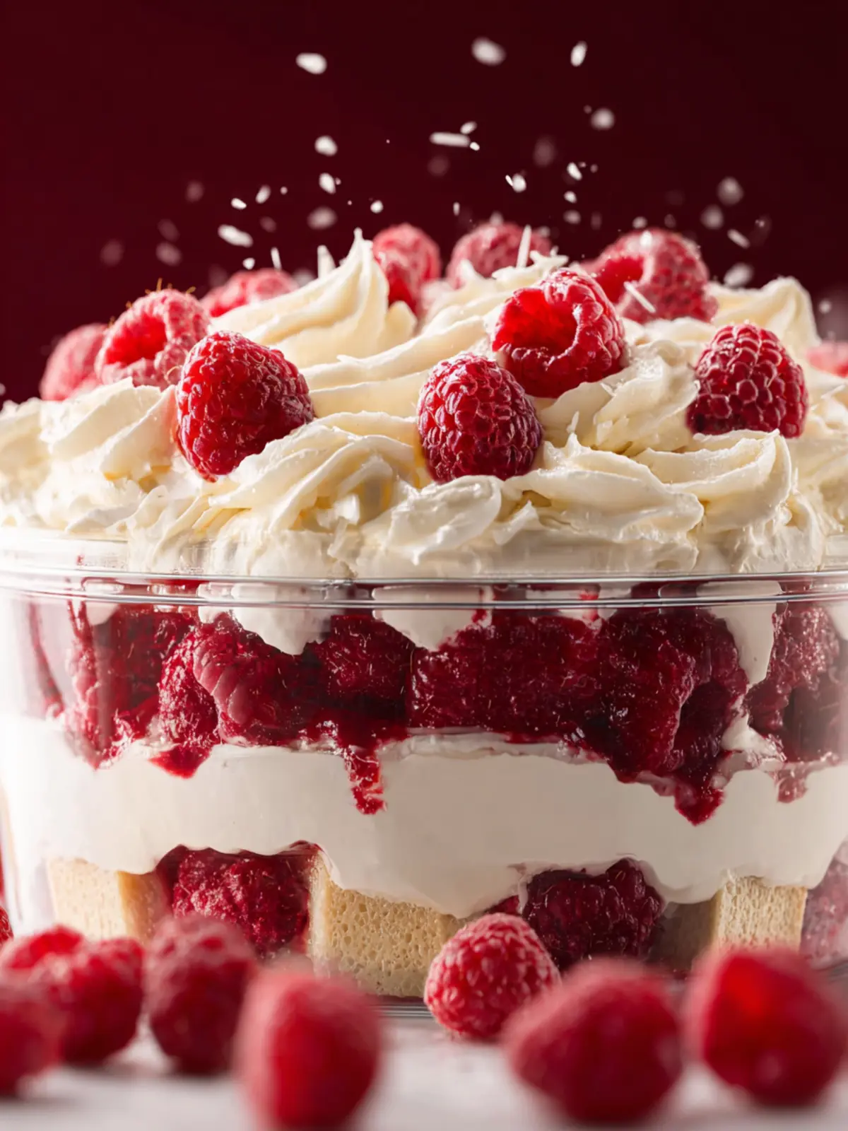 White Chocolate Raspberry Trifle First Image