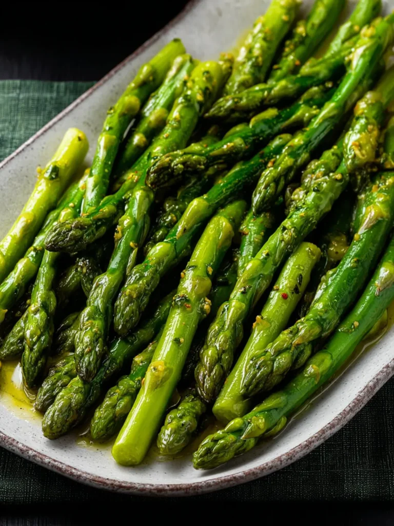 Barely Cooked Asparagus with Lemon Mustard Vinaigrette First Image