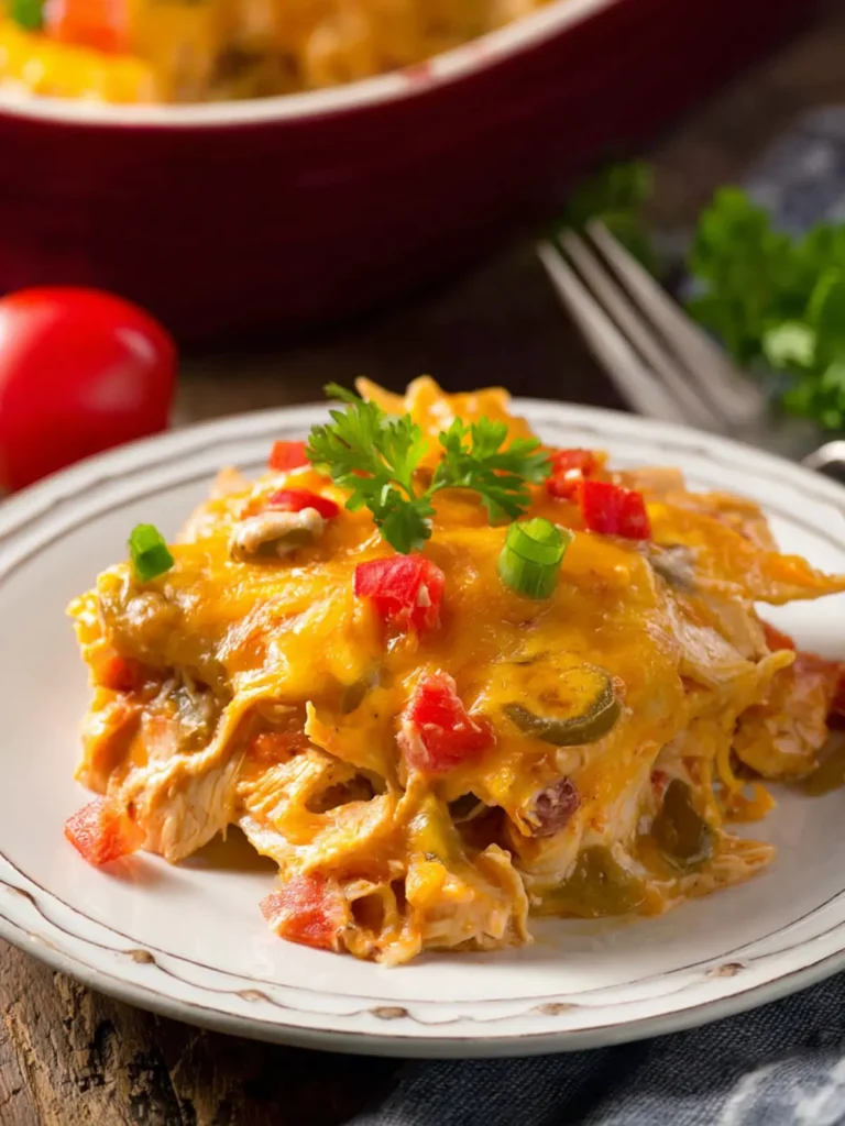 Easy King Ranch Chicken Casserole Recipe with Rotel First Image