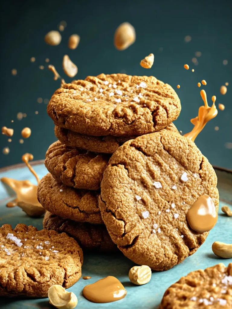 Irresistible Salted Peanut Butter Cookies Recipe First Image