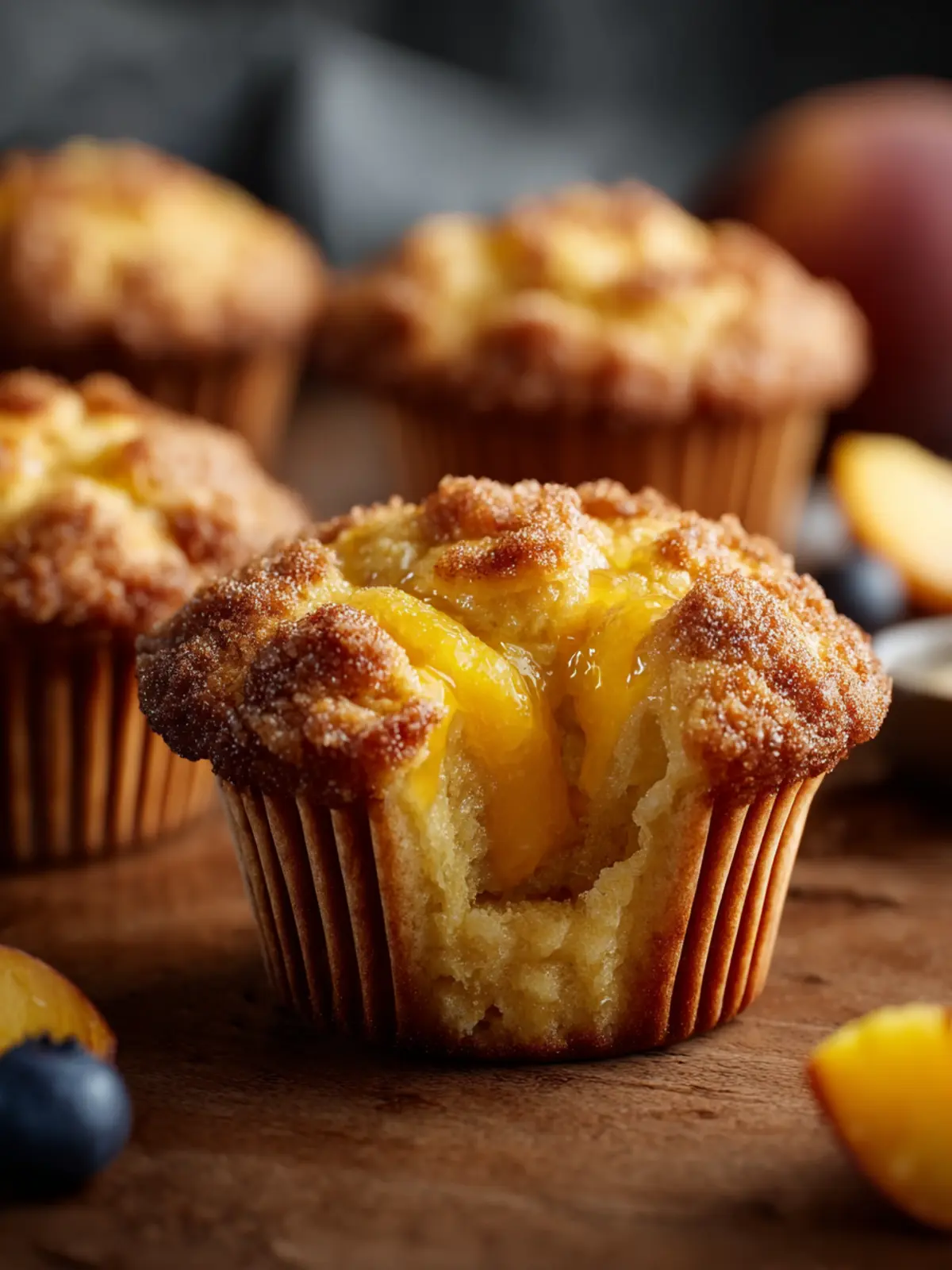 Peach Cobbler Muffins First Image