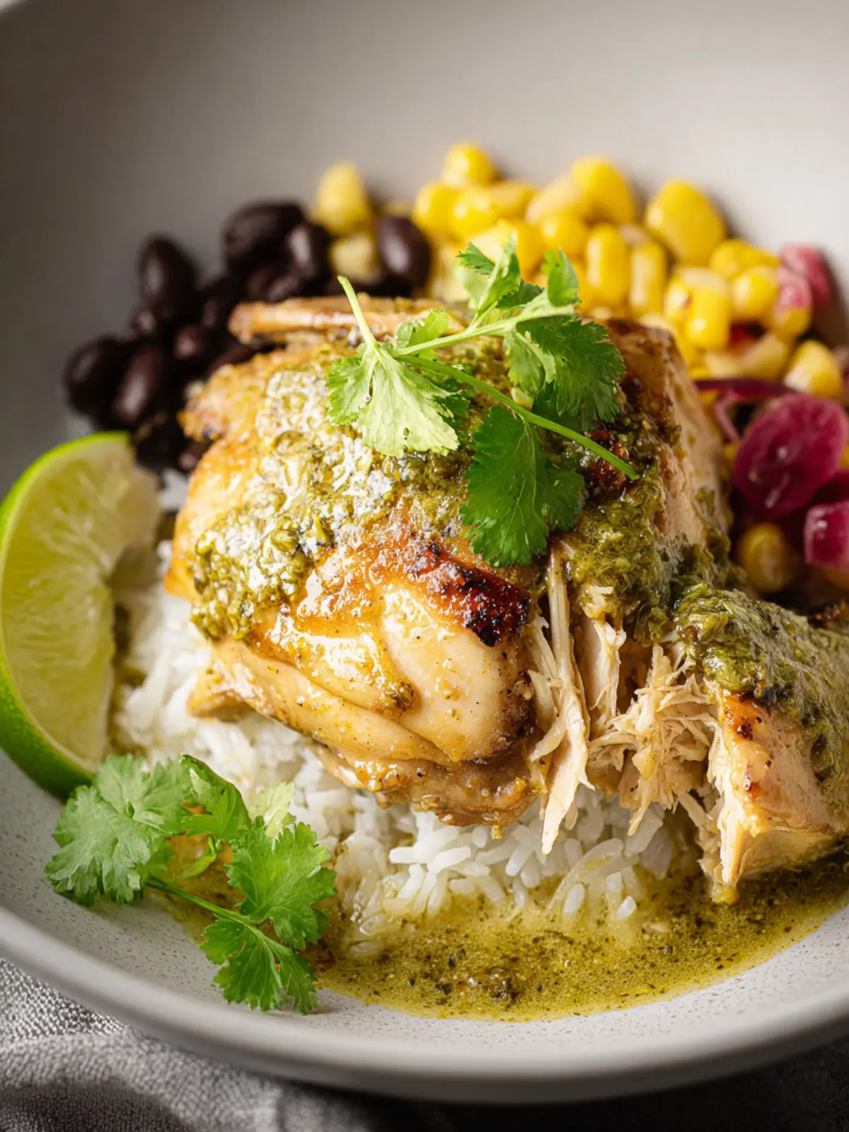 Slow Cooker Salsa Verde Chicken First Image