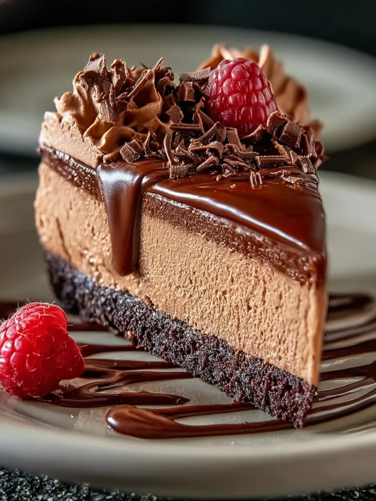 Triple Chocolate Mousse Cheesecake Recipe: Decadent Dessert Delight First Image
