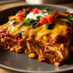 crockpot chicken enchilada casserole First Image