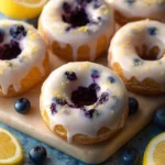 Baked Lemon Blueberry Donuts First Image