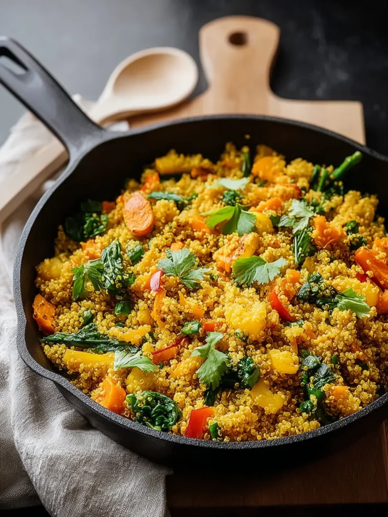 Coconut Turmeric Vegetable Quinoa Skillet: Cozy Comfort Food First Image