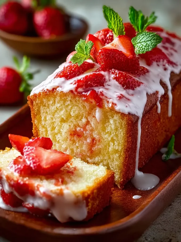 Strawberry Pound Cake First Image