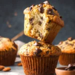 almond flour chocolate chip muffins First Image