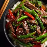 asian sweet ginger beef stir fry First Image