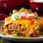 beef bean enchilada casserole First Image