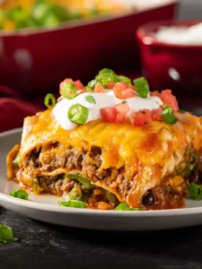 beef bean enchilada casserole First Image