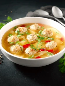 chicken meatball soup First Image