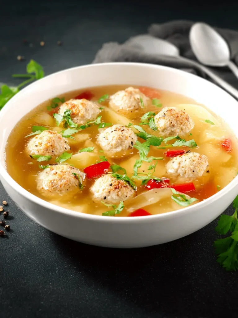 chicken meatball soup First Image