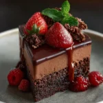 dark chocolate mousse cake First Image