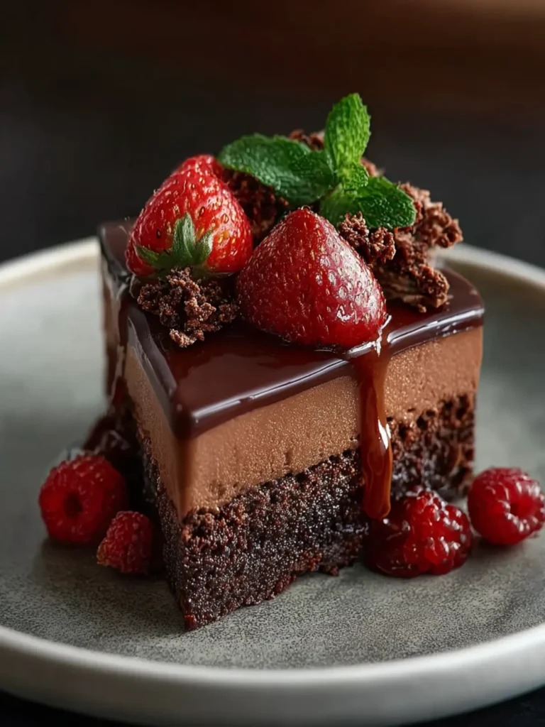 dark chocolate mousse cake First Image